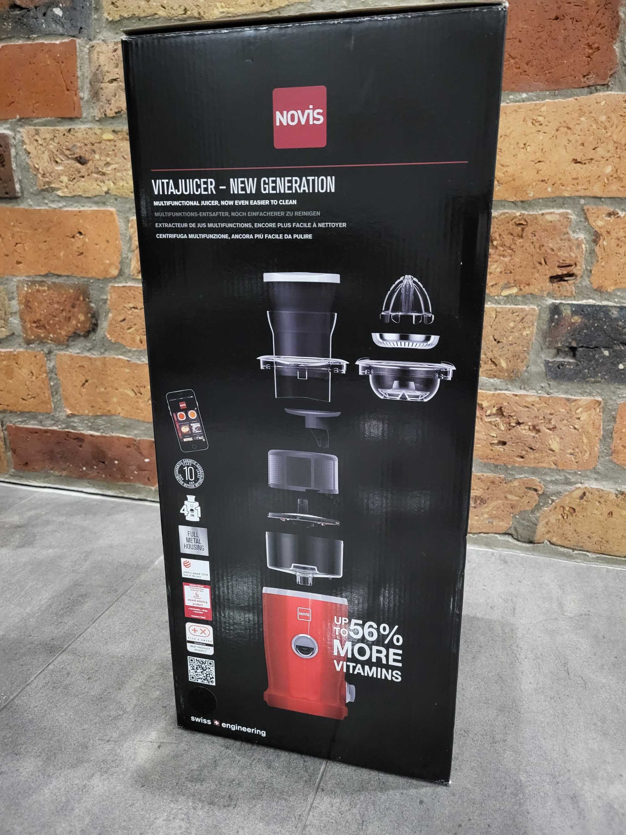 Novis Vita Juicer wyciskarka do owoców do warzyw, sokowirówka