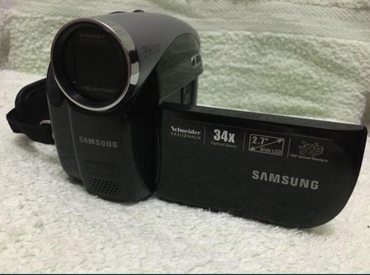 Camera filmar HD video Samsung miniDVD nova