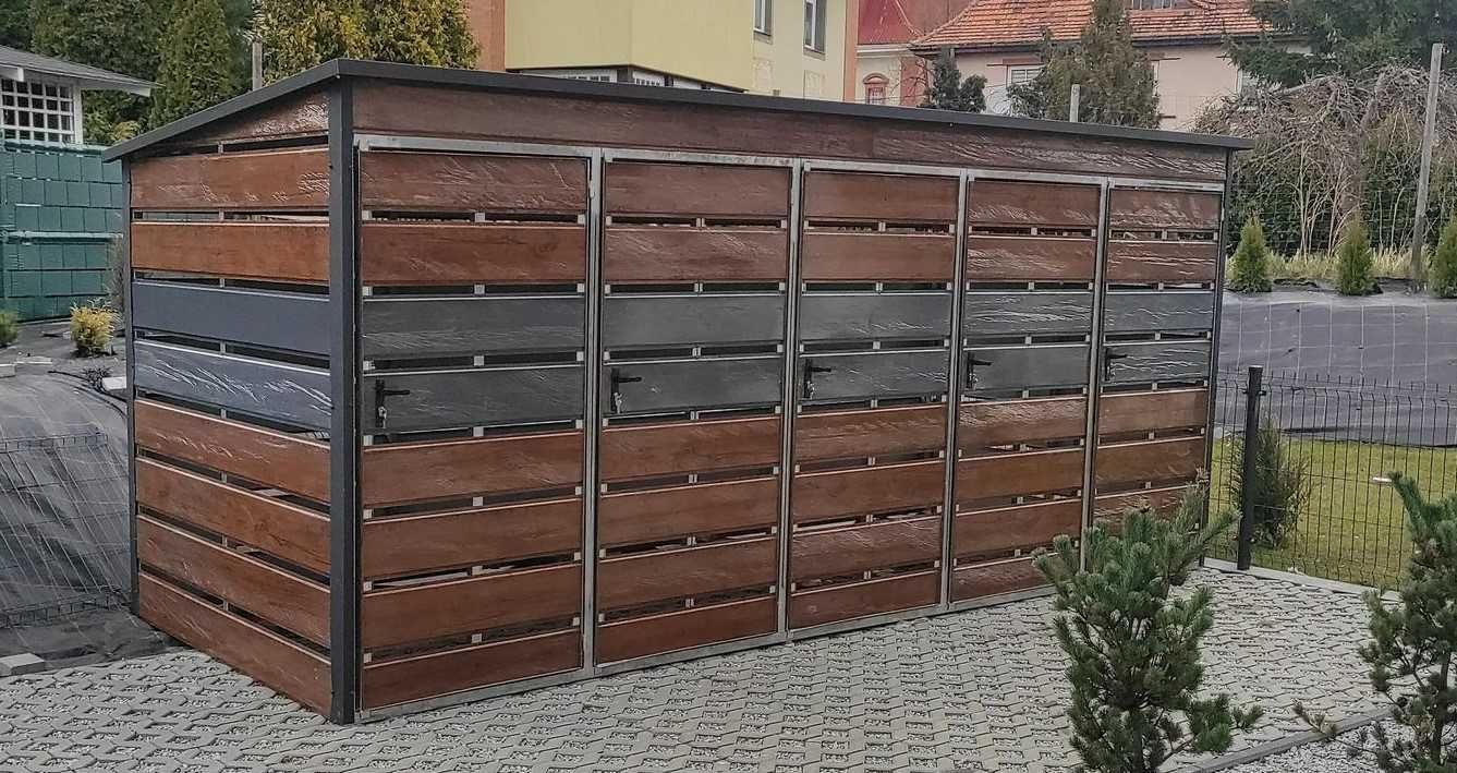 Wiata śmietnikowa panelowa 2x3 OKAZJA