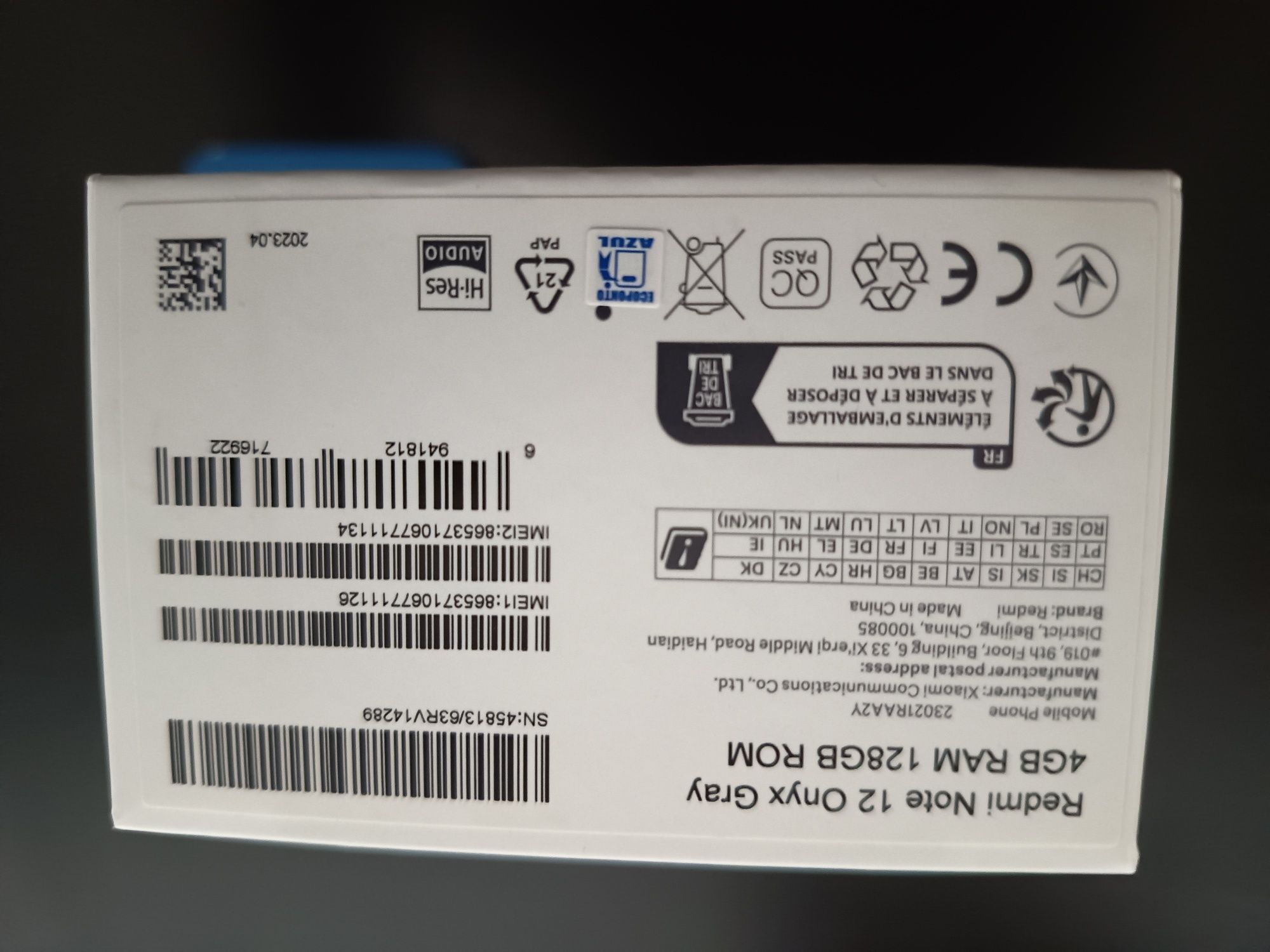 Redmi Note 12 como novo