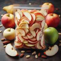 Ліофілізовані (регідровані) фрукти або фруктові снеки (яблуко, груша)