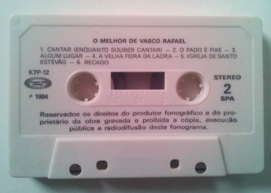 Cassete Audio - O melhor de Vasco Rafael