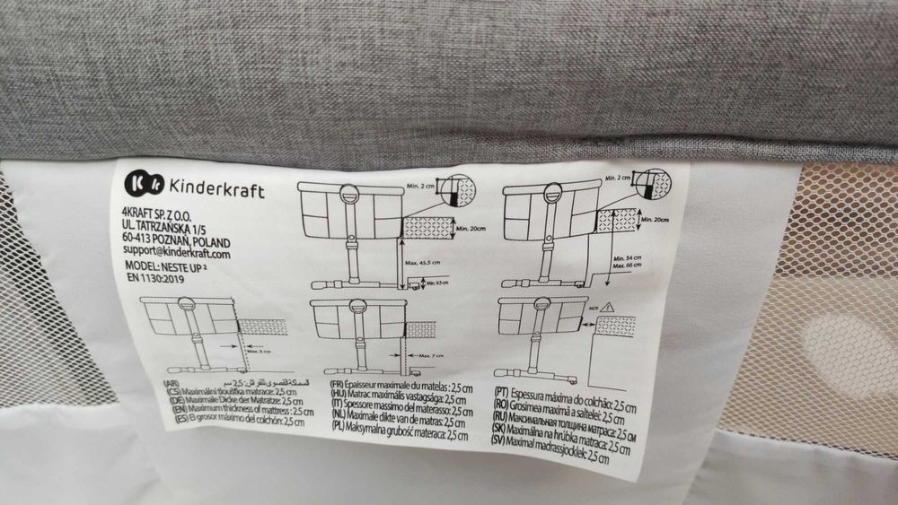 Łóżeczko dostawne Kinderkraft