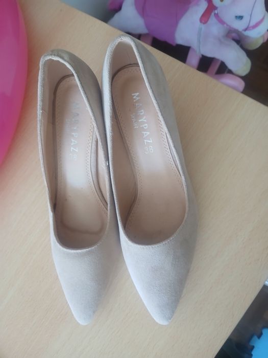 Sapatos nunca usados MaryPaz marca espanhola 38 beje