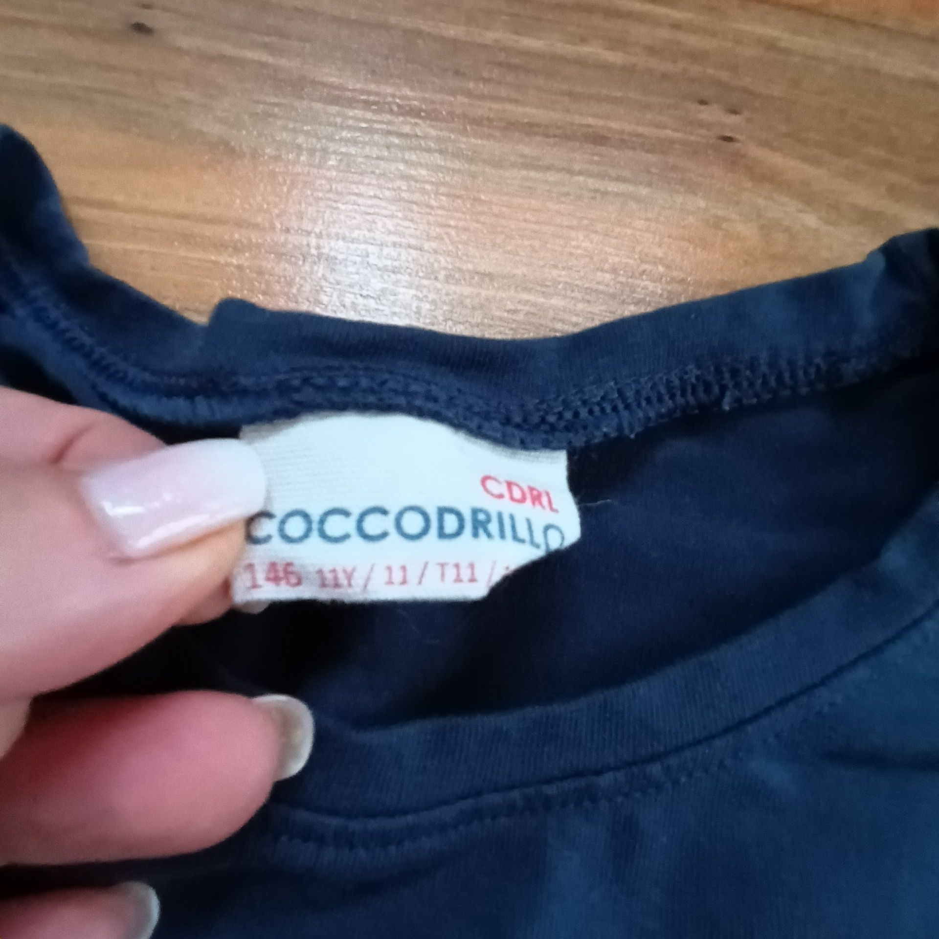 Koszulka 146 Coccodrillo t-shirt top granatowy dziewczęca bluzka