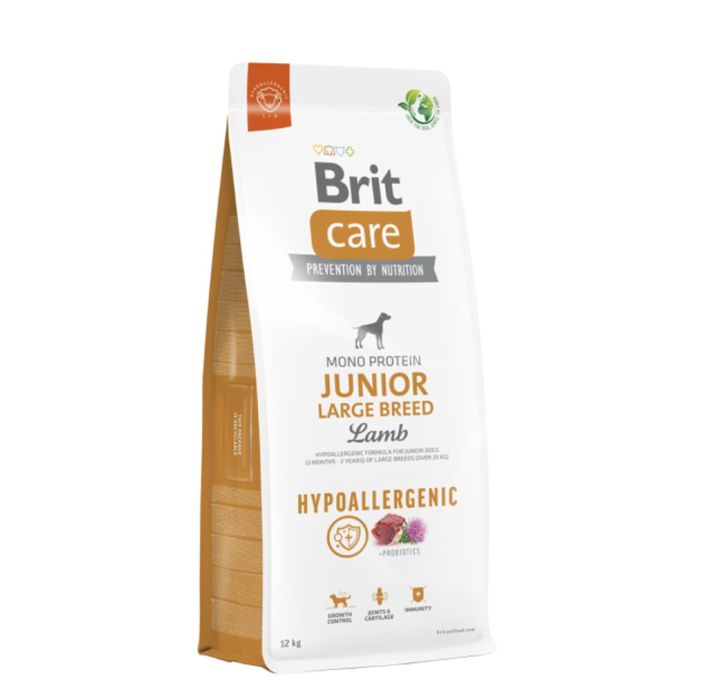 Brit Care Junior Large Breed Lamb Rice Сухий гіпоалергенний корм 12 кг