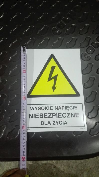 Tabliczka ostrzegawacza elektryczna ,BHP