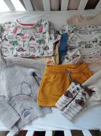 Zestaw ubranek dla chlopca 80 body tshirty bluzka primark next pepco