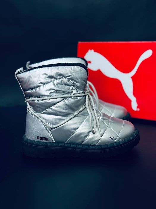 Жіночі дутіки Puma Зимові Сноубутси пума женские сапоги пума зима