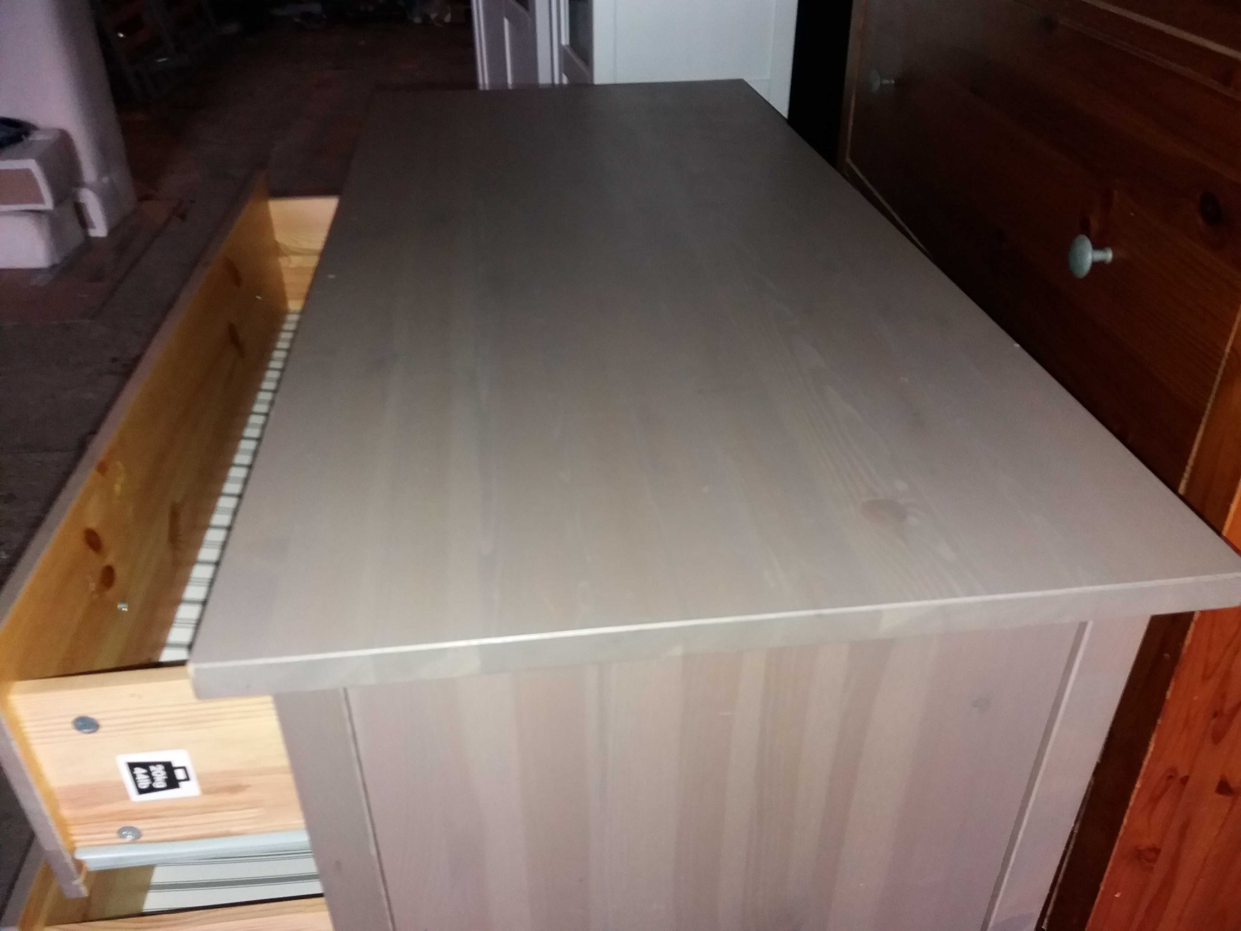 IKEA Hemnes  komoda z 3 szufladami,szara,108x50x96cm-dostawa grat