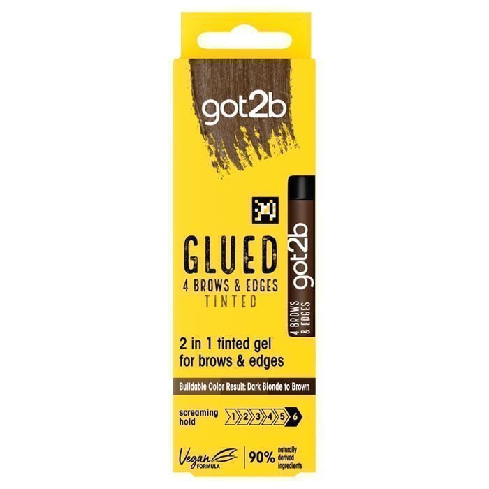 Got2B Glued 4 Brows & Edges Tinted żel do stylizacji brwi Brown