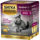 Siatka Dla Kota Balkon Kocia Siatka + Drucik Montaż bez wiercenia 4x3m