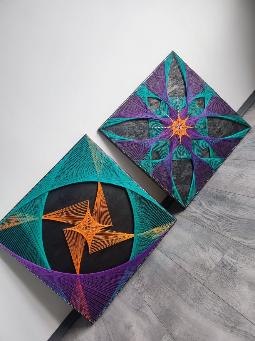 Obraz w technice String Art 
Mam do sprzedania obraz wykonany w techni