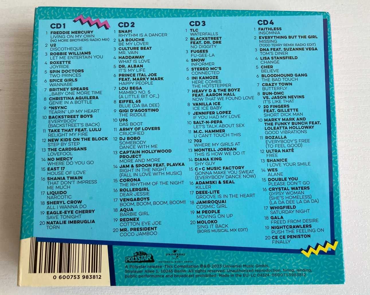 4CD:  Fetenhits - The Real 90s - 2023 rok