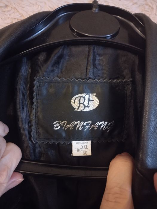 Пиджак кожаный мужской б/у в хорошем состоянии