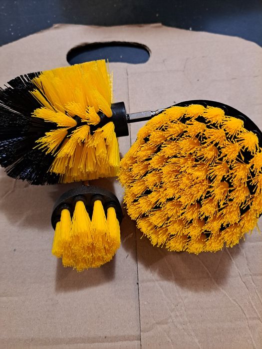 Szczotki na wkretarke Nowe komplet 3 sztuk