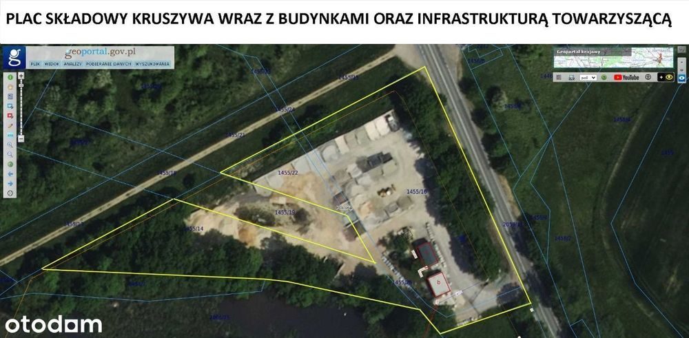 Nieruchomość z potencjałem! Powierzchnia: 7380m2- Zadzwoń! Przy S1 !