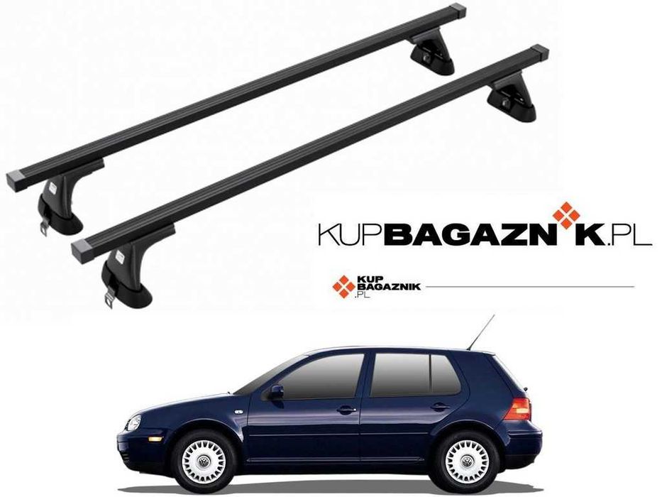 Bagażnik dachowy Volkswagen GOLF IV 4 1998 do 2003 bazowy belki reling