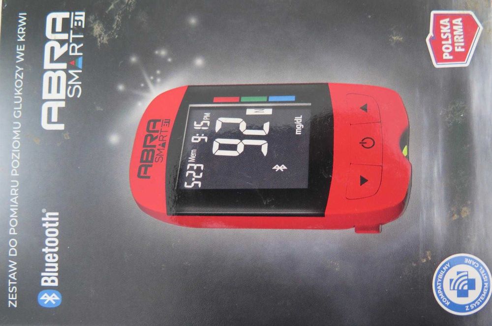 glukometr zestaw do pomiaru poziomu glukozy ambra smart bluetooth
