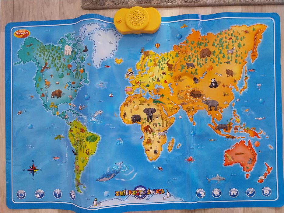 Dumel Discovery Interaktywna mapa Zwierzęta Świata