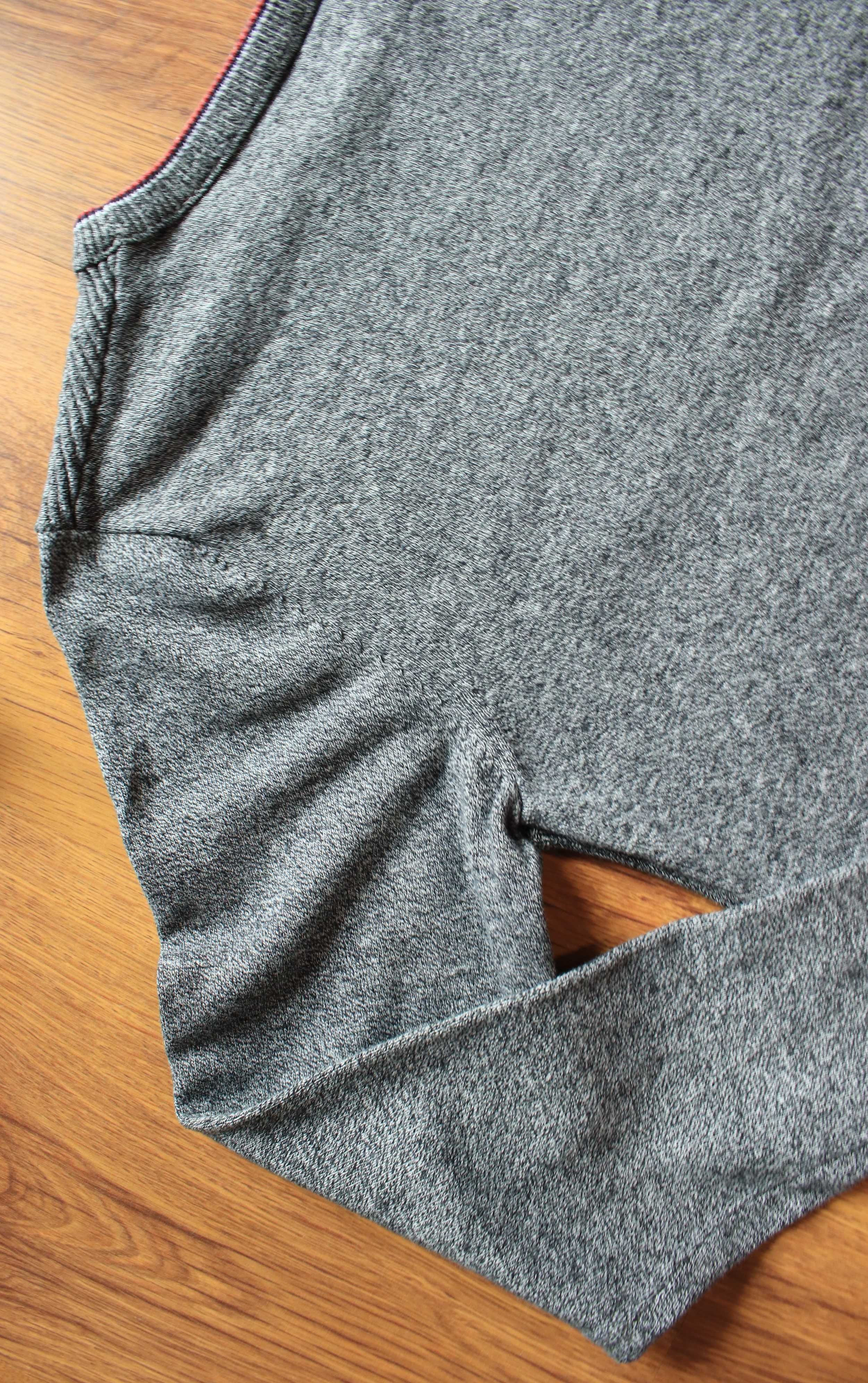 Sweter Jack and Jones r. S szary bawełniany męski dł. rękaw
