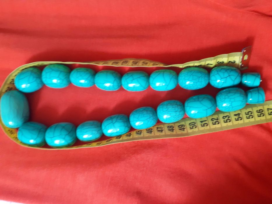 Бусы Крупные Колье  Бирюза