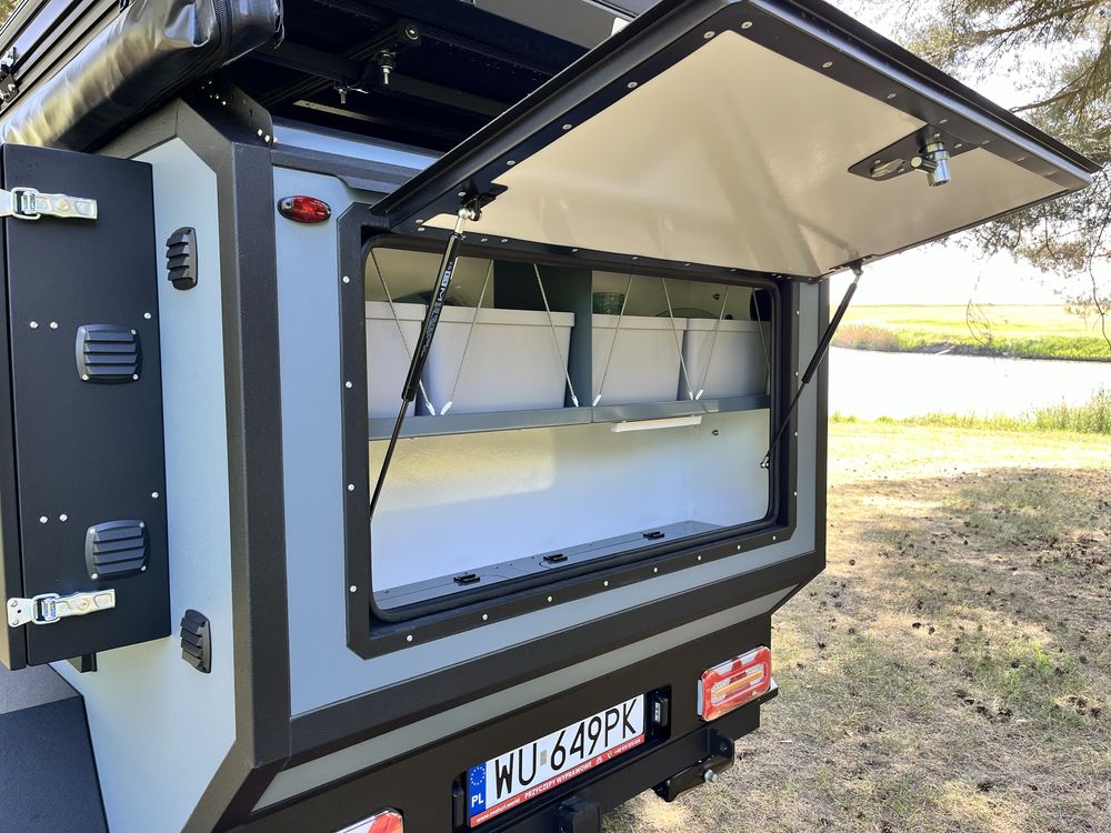 Wynajem przyczepy MATURI OFF-ROAD 4x4 wyprawowej kempingowej terenowej