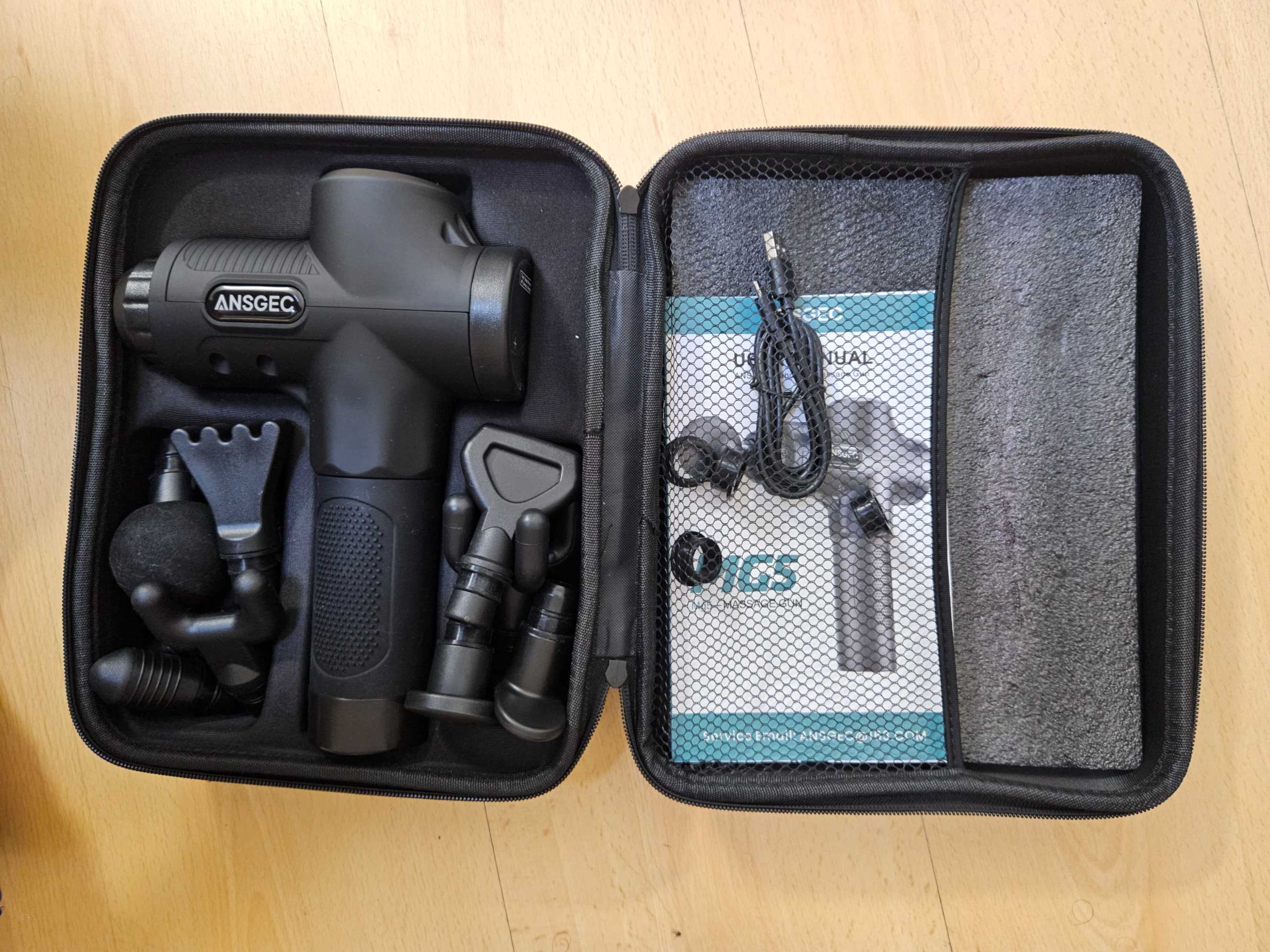 Massageador Pistola Massage Gun Eléctrico 10 cabeças - Marca Ansgec