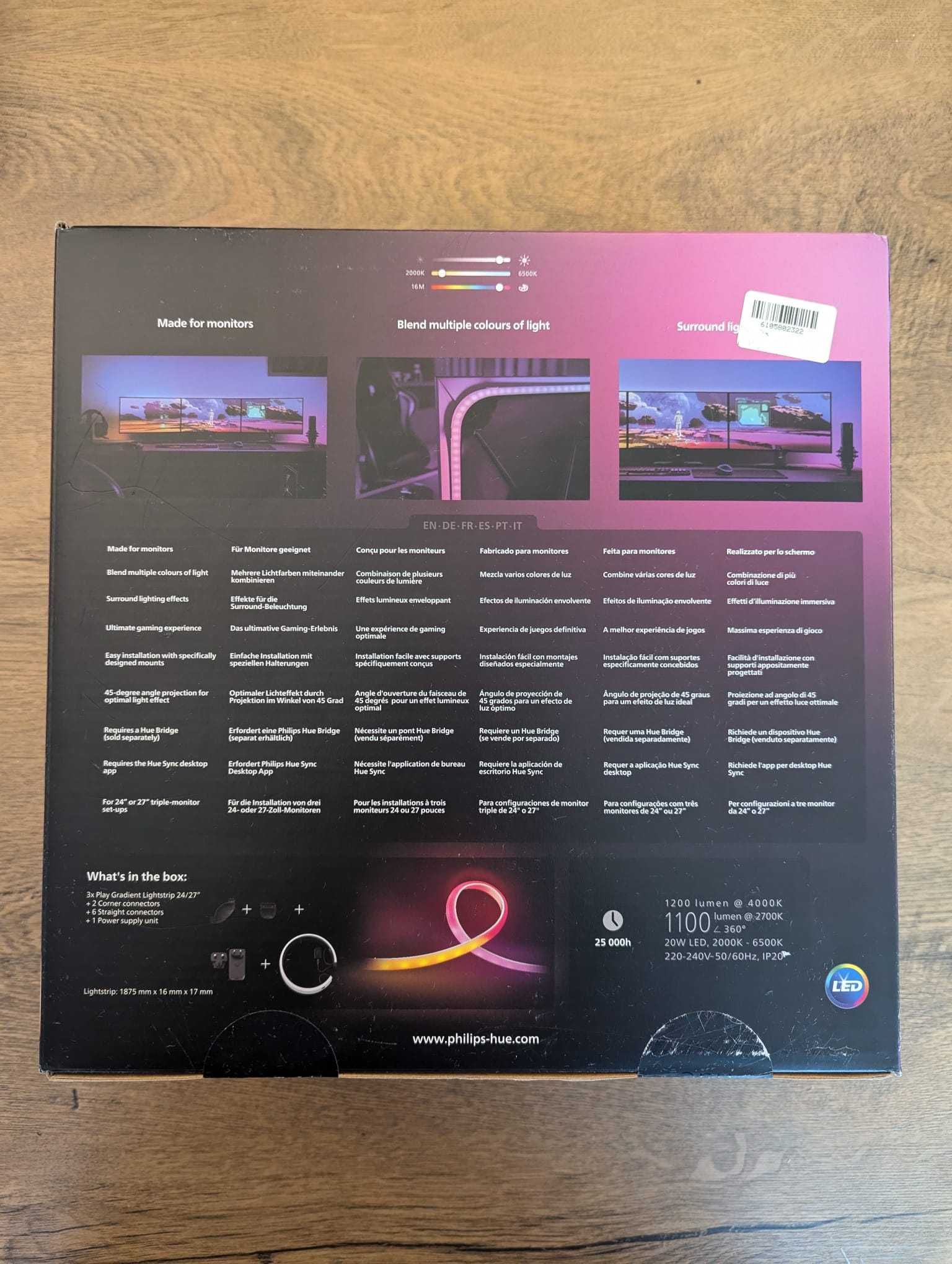 Philips Hue Taśma LED Play gradient PC 3x24''-27'' Lightstrip
