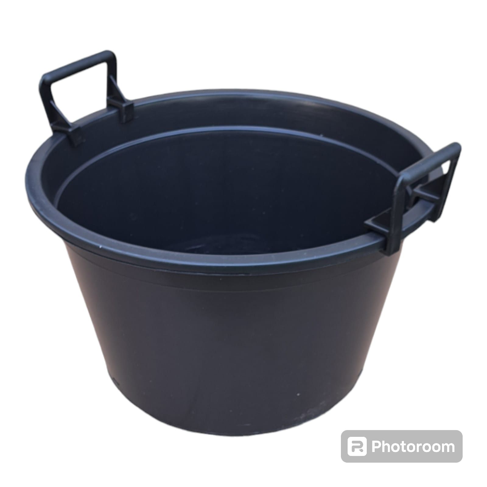 Doniczka produkcyjna szkółkarska 40l 45cm gruba z rantem +UCHWYT