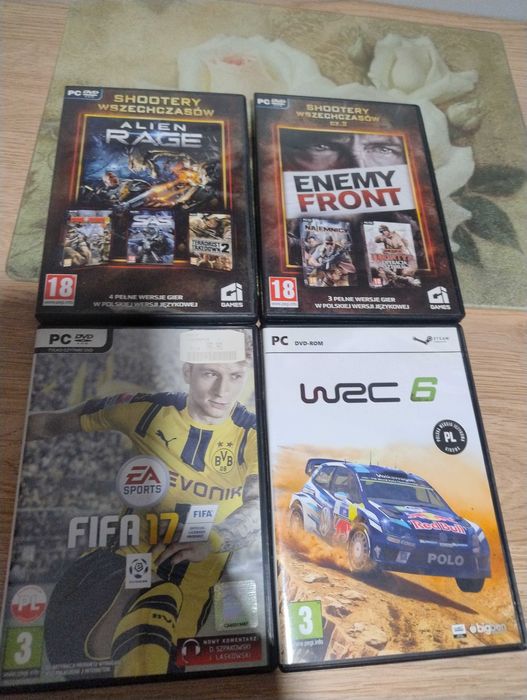 Sprzedam Gry na PC WRC 6 i Shootery 2 części
