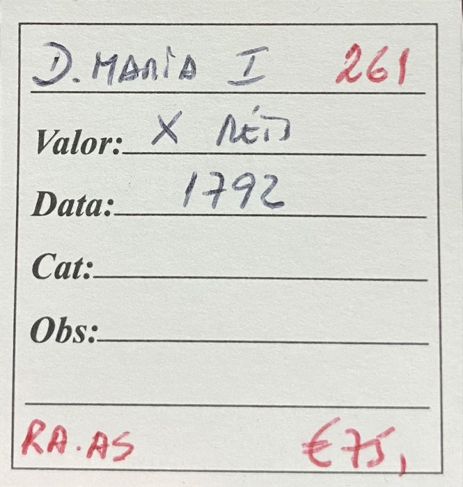 Moeda X Reis D MARIA I - 1792