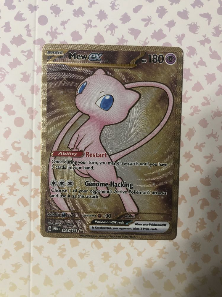 Metalowa karta Mew 151 Pokemon oryginalna UPC