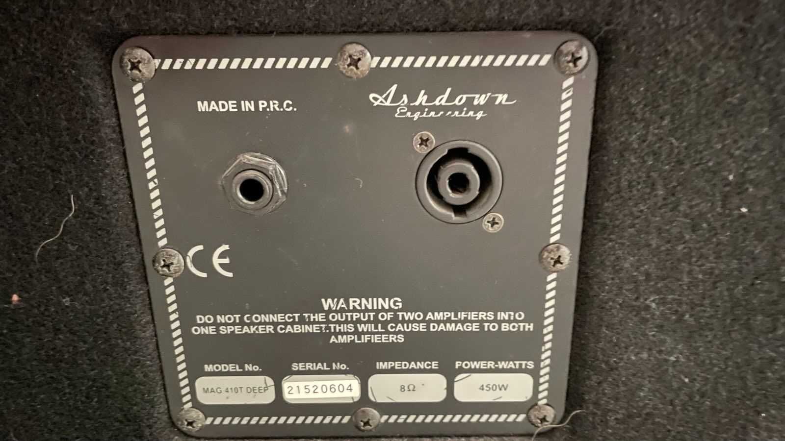 Zestaw: wzmacniacz Ashdown MAG300 i kolumna Ashdown MAG 410T DEEP