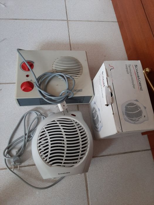2 aquecedores ventiladores