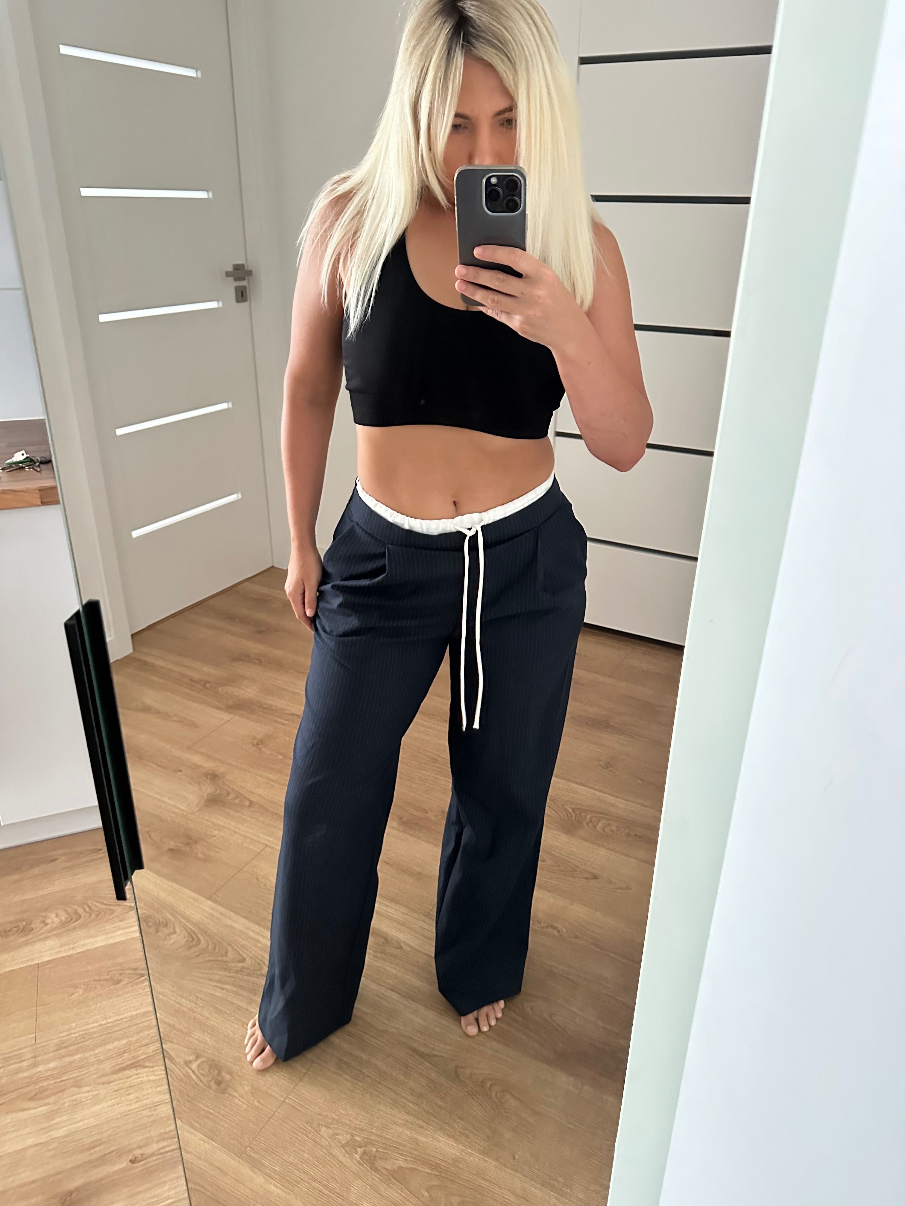 spodnie zara w paski