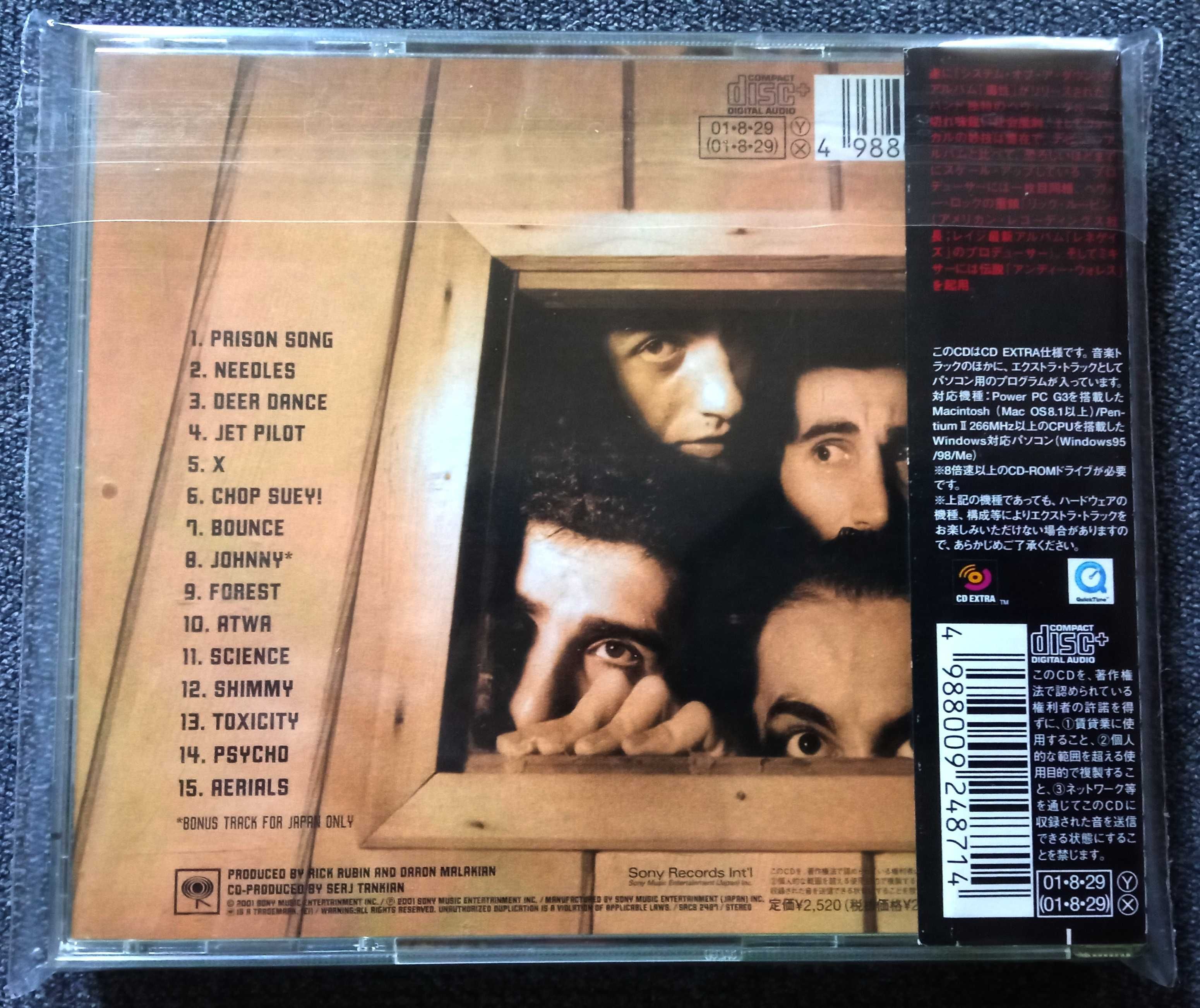 System Of A Down Toxicity CD Japan Obi