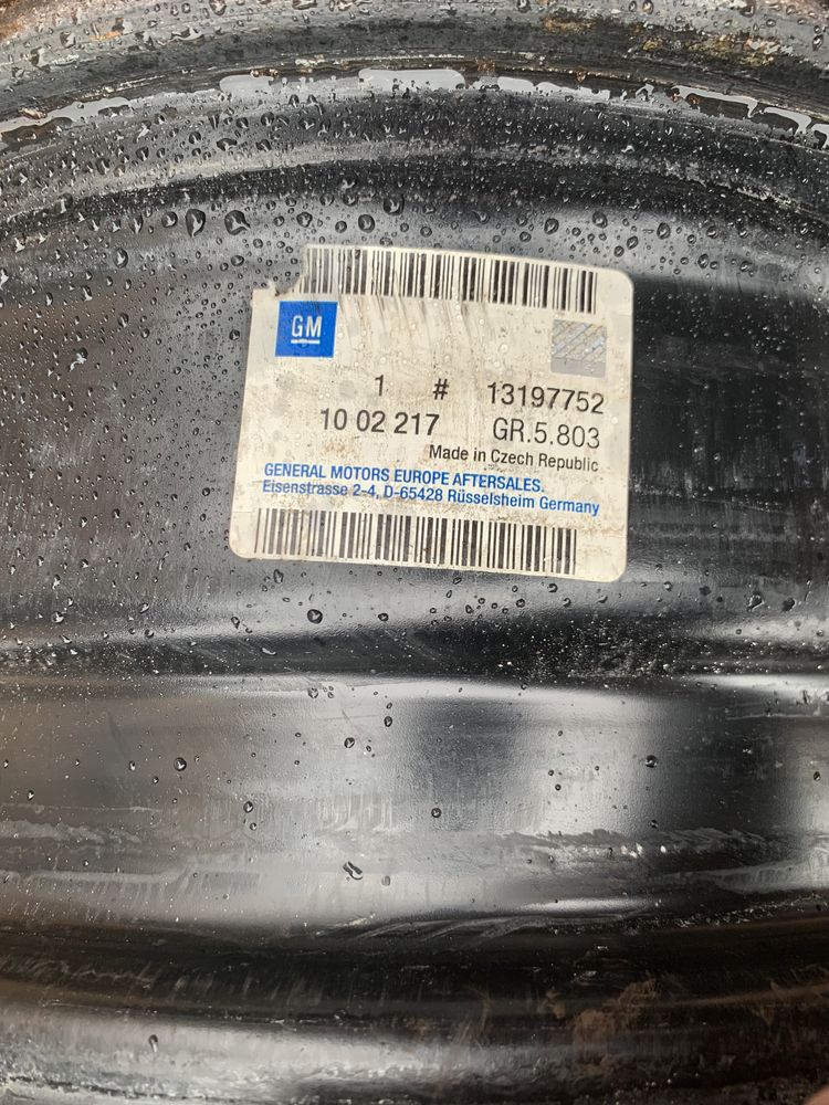 Диски opel R15 5 110 GM13197752 astra h vectra zafira
