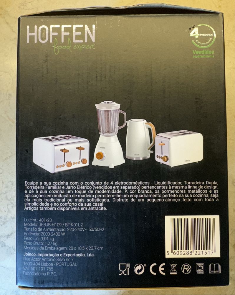 Chaleira / jarro eléctrica Hoffen
