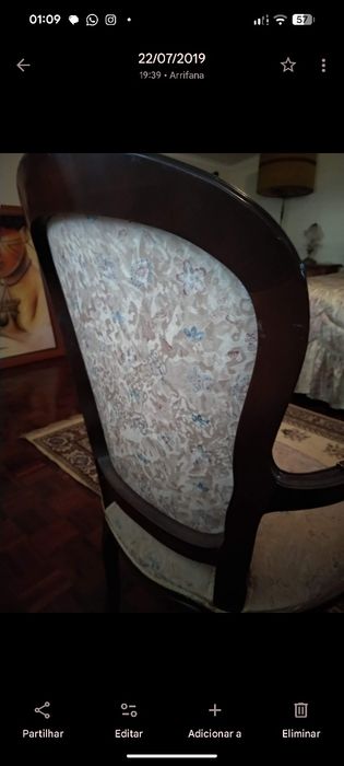 Bergères (Poltrona c/Braço) Estilo Luís XIV