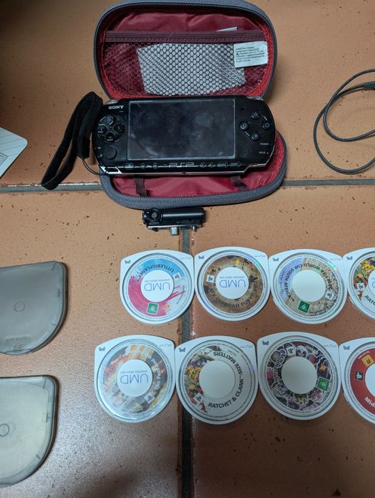 Sony PSP com jogos