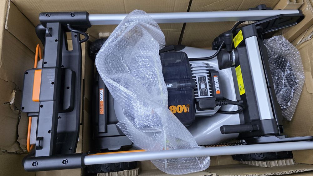 Kosiarka akumulatorowa Worx WG761E 80 V 4x 4.0 Ah 5 lat gwarancji