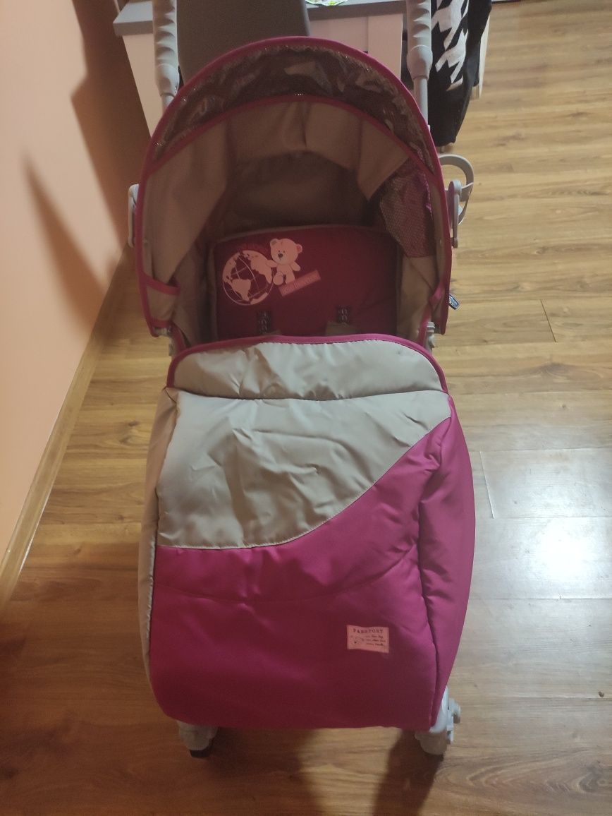 Wózek spacerowy Beticco Baby  Traveler różowy