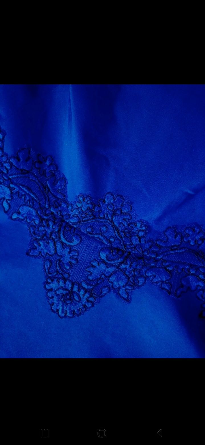 Elegancka niebieska sukienka na specjalne okazje na wesele Orsay 38