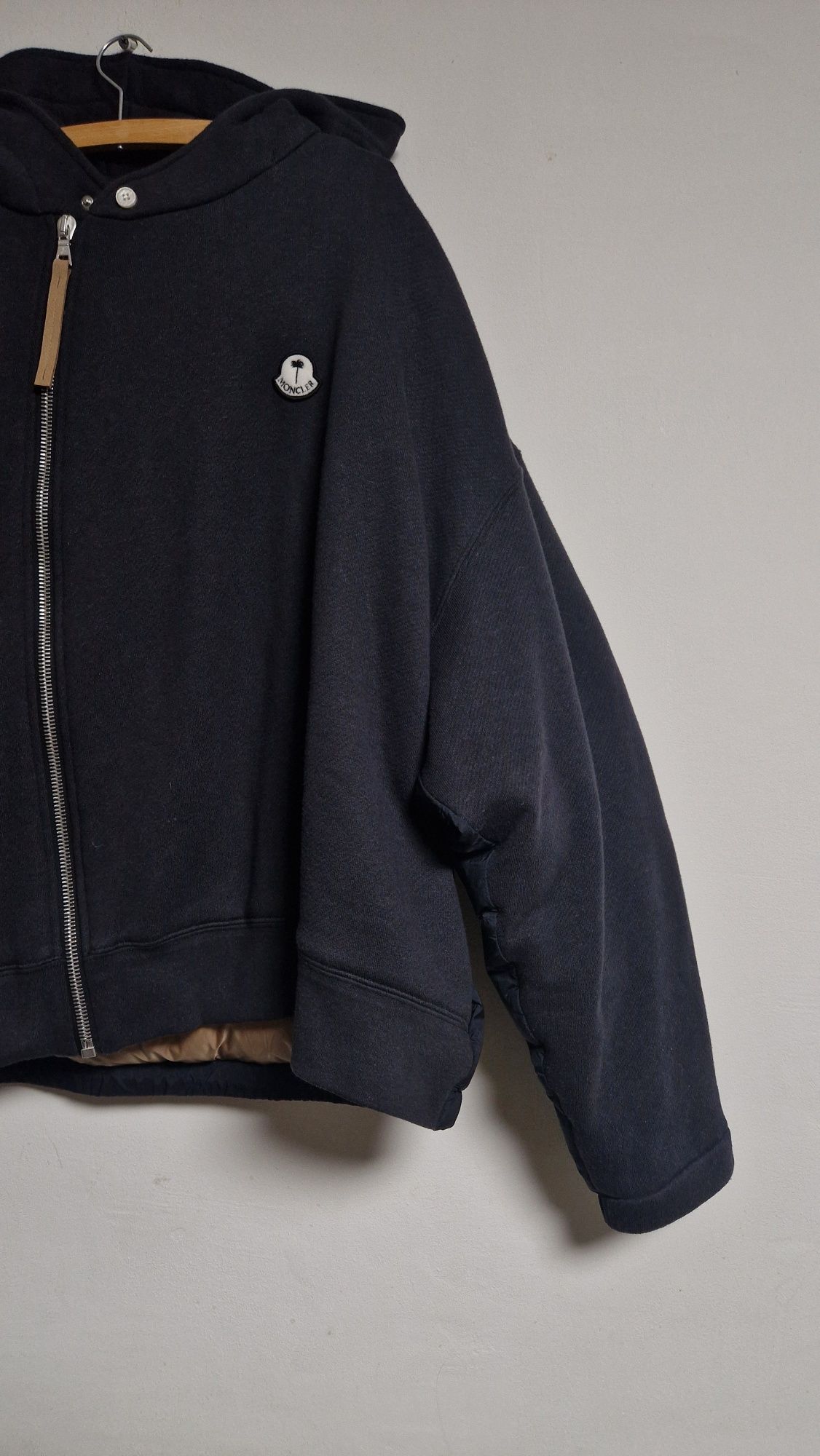 Kurtka Moncler x Palm Angels Jacket Down Hoodie Bluza
