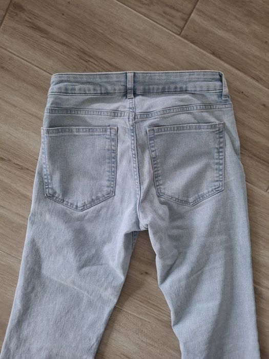 Spodnie jeans damskie biodrówki 36 dzwony