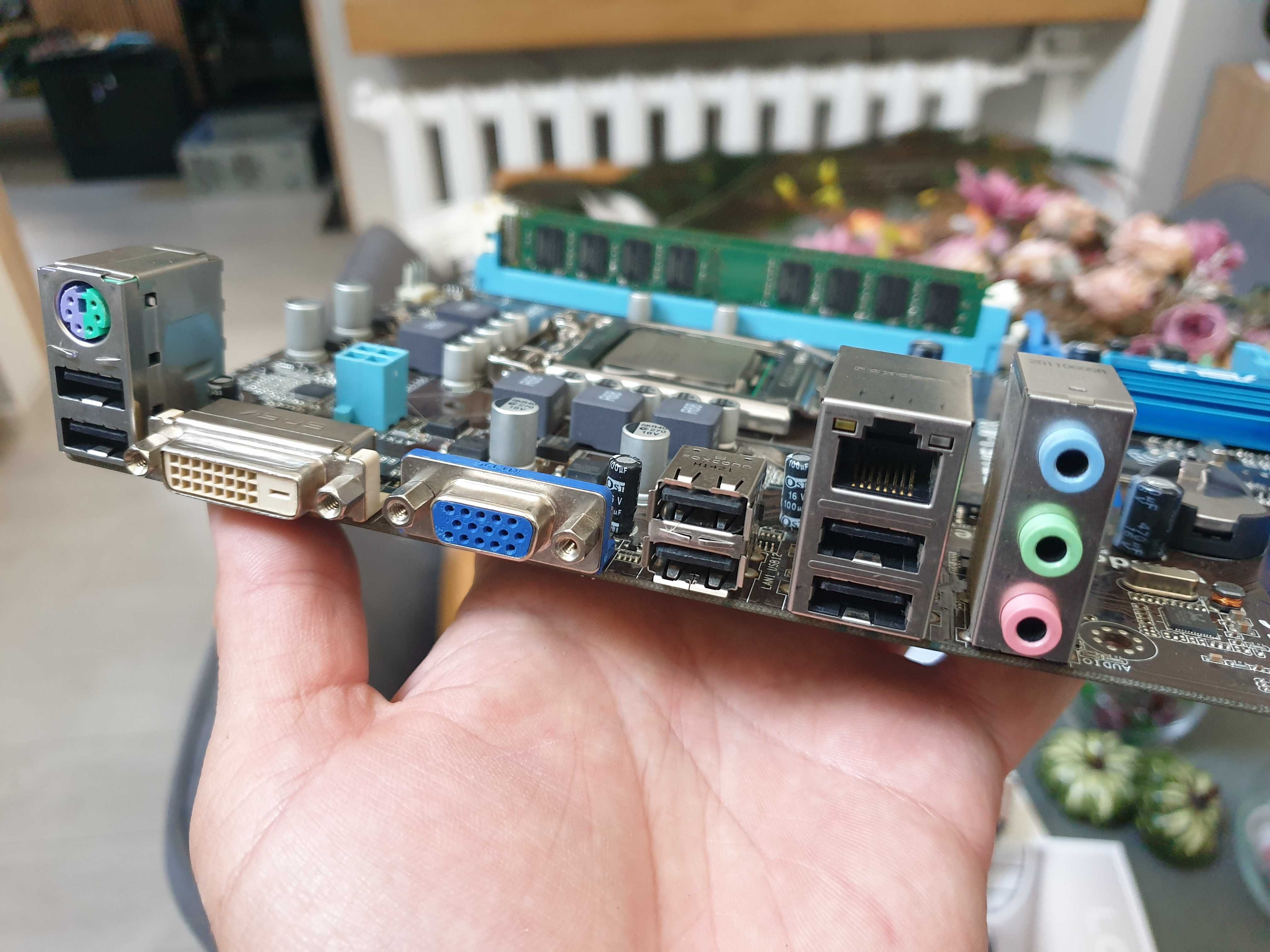 płyta główna Asus p8h61-mx + intel + 8gb ram + chłodzenie socket1155