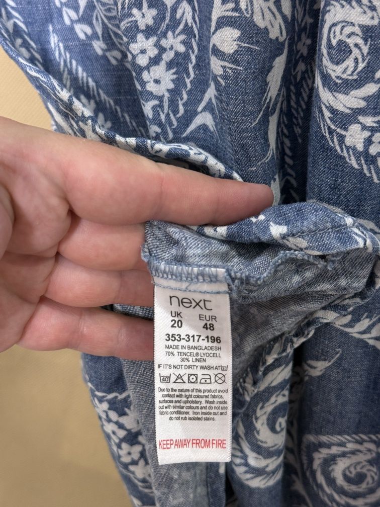 Niebieska tunika damska 4xl