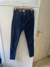 Spodnie jeansowe mango skinny rurki wysoki stan high waist