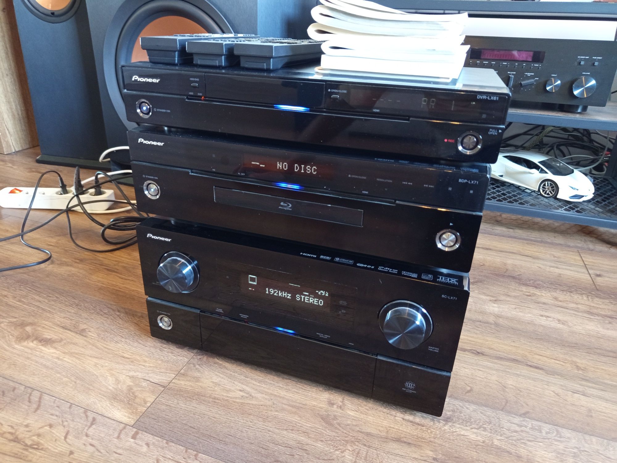 Mega zestaw Pioneer SC-LX71 blu-ray BDP-LX71 nagrywarka DVR-LX61 TOP